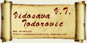 Vidosava Todorović vizit kartica